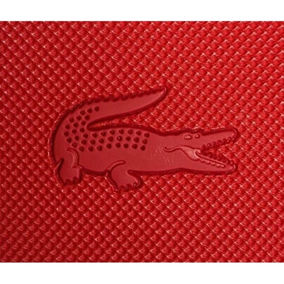 Rubberized Red Lacoste For Turkish Airlines Mini Bag Cosmetic Toiletry Pouch - Picture 2 of 7